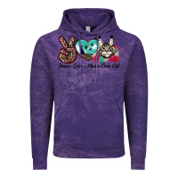 Cloud Purple peace love maine coon cat Vintage Hoodie - LillyAllenDesigns