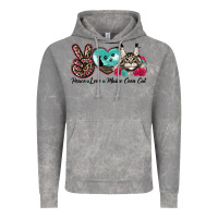 Cloud Rock peace love maine coon cat Vintage Hoodie - LillyAllenDesigns