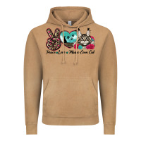 Vintage Camel peace love maine coon cat Vintage Hoodie - LillyAllenDesigns