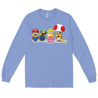 Colony Blue Super Minion Bros Long Sleeve Tee - FloraArt