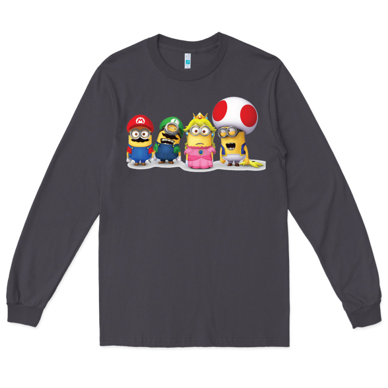 Super Minion Bros Long Sleeve Tee by FloraArt | Teevron