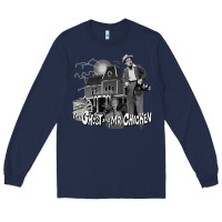Navy the ghost and mr chicken green Long Sleeve Tee - FloraArt