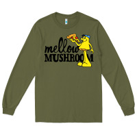 Army Green mellow mushroom restaurant Long Sleeve Tee - FloraArt
