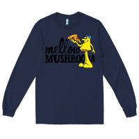 Navy mellow mushroom restaurant Long Sleeve Tee - FloraArt