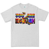 Dove Grey you are enough Premium Tee - FaDigitalArtStudio