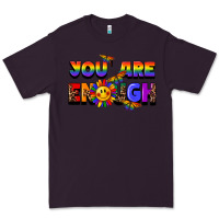 Plum you are enough Premium Tee - FaDigitalArtStudio
