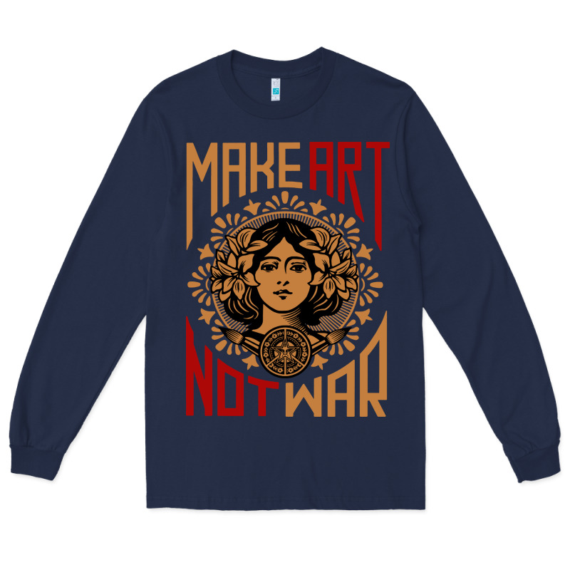Make Art Not War Symbol Long Sleeve Tee by FloraArt | Teevron