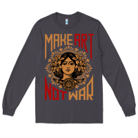 Smoke make art not war symbol Long Sleeve Tee - FloraArt