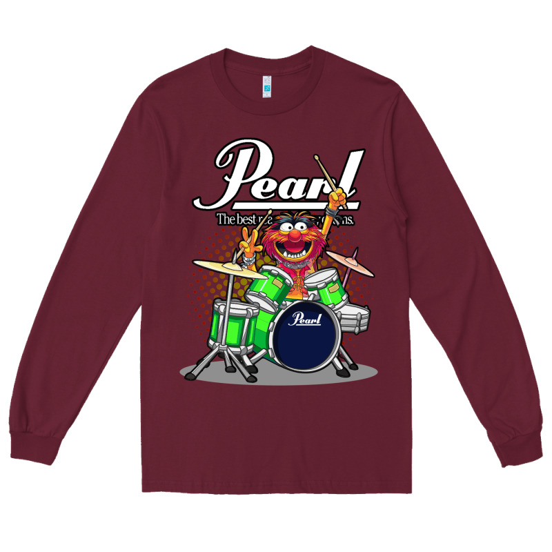Animal Drummer Pearl Drums Long Sleeve Tee by FloraArt | Teevron