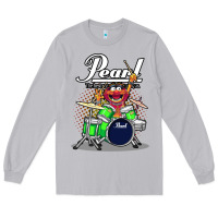 Moon Dust ANIMAL DRUMMER PEARL DRUMS Long Sleeve Tee - FloraArt