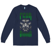 Navy Fear Doom Long Sleeve Tee - FloraArt
