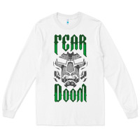 White Fear Doom Long Sleeve Tee - FloraArt