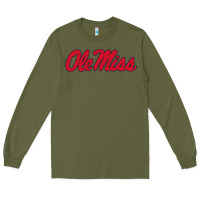 Army Green ole miss Long Sleeve Tee - FloraArt