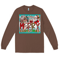 Chestnut merry Christmas Long Sleeve Tee - CowhideDigitalArt