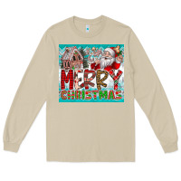 Mushroom merry Christmas Long Sleeve Tee - CowhideDigitalArt