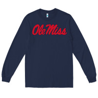 Navy ole miss Long Sleeve Tee - FloraArt