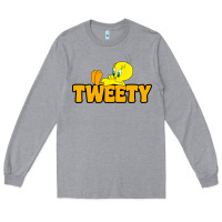Heather Grey tweety Long Sleeve Tee - FloraArt