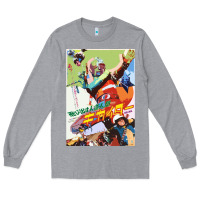 Heather Grey KIKAIDA POSTER Long Sleeve Tee - FloraArt