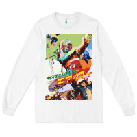 White KIKAIDA POSTER Long Sleeve Tee - FloraArt