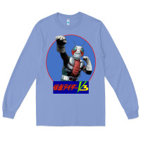 Colony Blue KAMEN RIDER V3 PUNCH Long Sleeve Tee - FloraArt