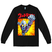 Black ultraman exclusive yellow Long Sleeve Tee - FloraArt