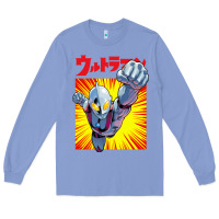 Colony Blue ultraman exclusive yellow Long Sleeve Tee - FloraArt