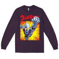 Plum ultraman exclusive yellow Long Sleeve Tee - FloraArt