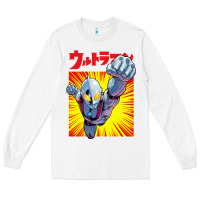 White ultraman exclusive yellow Long Sleeve Tee - FloraArt