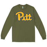 Army Green Pitt Panthers Long Sleeve Tee - FloraArt