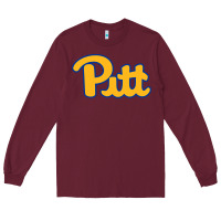 Burgundy Pitt Panthers Long Sleeve Tee - FloraArt