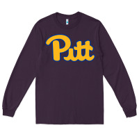 Plum Pitt Panthers Long Sleeve Tee - FloraArt