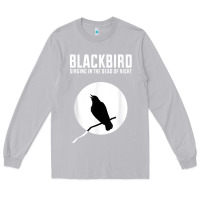 Moon Dust blackbird singing in the dead of night t shirt Long Sleeve Tee - FloraArt