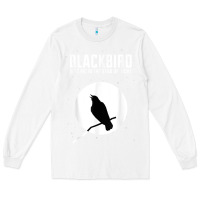 White blackbird singing in the dead of night t shirt Long Sleeve Tee - FloraArt