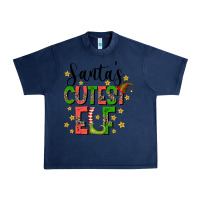 Navy santas cutest elf Urban Heavy Tee - CowhideDigitalArt