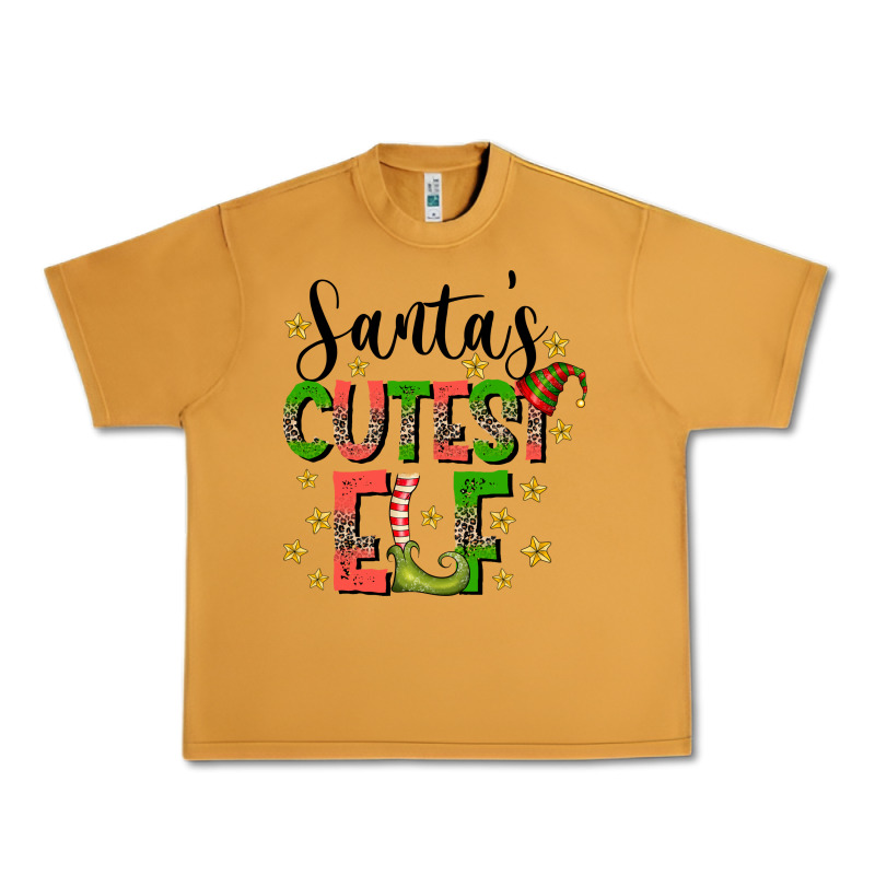 Santas Cutest Elf Urban Heavy Tee by CowhideDigitalArt | Teevron