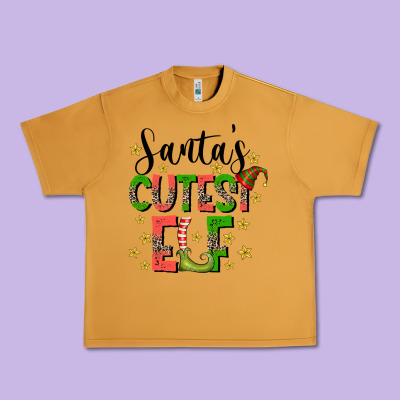 Santas Cutest Elf Urban Heavy Tee Designed By Cowhidedigitalart