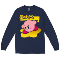 Navy kirby men's pink Long Sleeve Tee - FloraArt