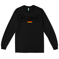 Black wolfsburg deutschland germany german flag Long Sleeve Tee - FloraArt