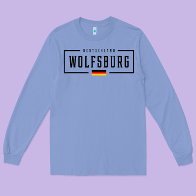 Wolfsburg Deutschland Germany German Flag Long Sleeve Tee Designed By Floraart