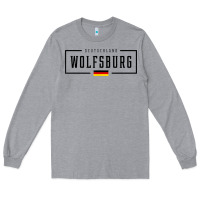 Heather Grey wolfsburg deutschland germany german flag Long Sleeve Tee - FloraArt