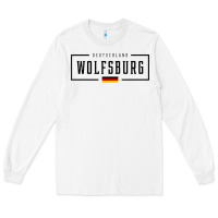 White wolfsburg deutschland germany german flag Long Sleeve Tee - FloraArt
