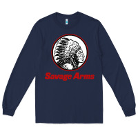 Navy Savage Arms Long Sleeve Tee - FloraArt