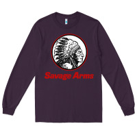 Plum Savage Arms Long Sleeve Tee - FloraArt