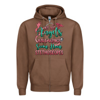 Chestnut not all angels have wings some have stethoscopes Zipper Hoodie - RanaPortraitStore