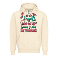 Sandshell not all angels have wings some have stethoscopes Zipper Hoodie - RanaPortraitStore