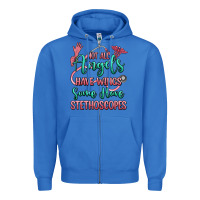 True Royal not all angels have wings some have stethoscopes Zipper Hoodie - RanaPortraitStore