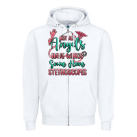 White not all angels have wings some have stethoscopes Zipper Hoodie - RanaPortraitStore