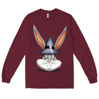 Burgundy bugs bunny Long Sleeve Tee - FloraArt