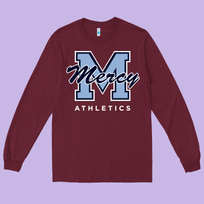 Mercy High School (burlingame, California) Long Sleeve Tee Designed By Floraart