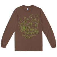 Chestnut Cyberpunk samurai Neon Green Long Sleeve Tee - FloraArt